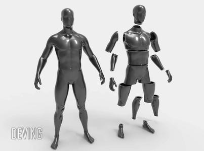 Mannequin for 3d print