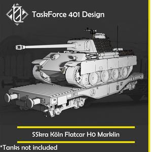 48T SSkra Köln Flatcar H0 WAGON FOR MÄRKLIN (TANK NOT INCLUDED)