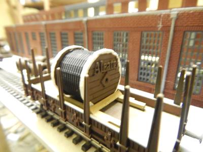 Full load H0 scale 1:87 "Alcatel" cable drum