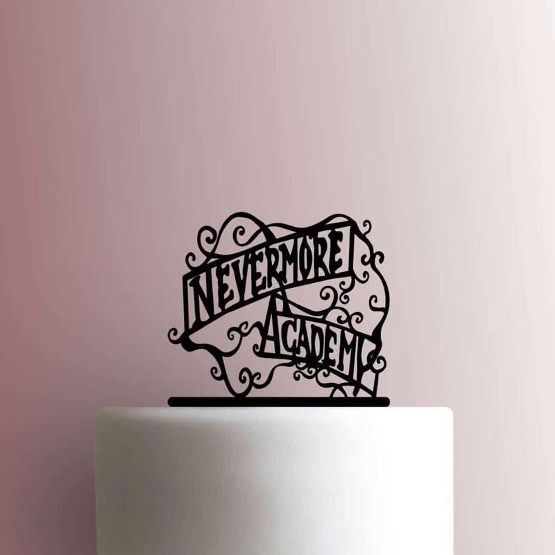 CAKE TOPPER ADORNO TORTA - MERLINA NEVERMORE ACADEMY