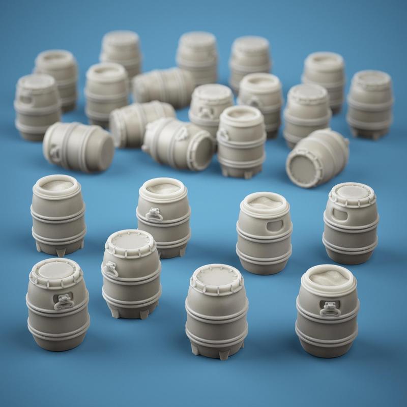 Water Barrel / Plastic Drum - Resin 3D Print STL Files