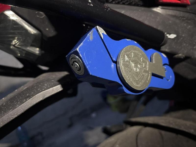 Motorcycle handlebar lock Mount