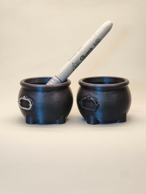 2in Halloween Cauldron - 3D Printable STL File for Spooky Decor, Crafts, Activities, and More! Costume Accents, Cosplay, Witches, & Potions