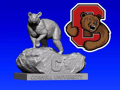 NCAA - Cornell Big Red mascot statue - Cornell University