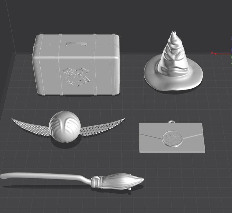 Harry Potter Inspired Christmas Ornaments Pack - 3D Christmas Tree Models