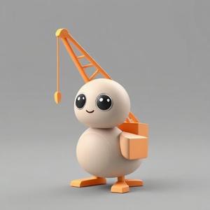 Cute Crane Chick – Adorable and Detailed 3D Model