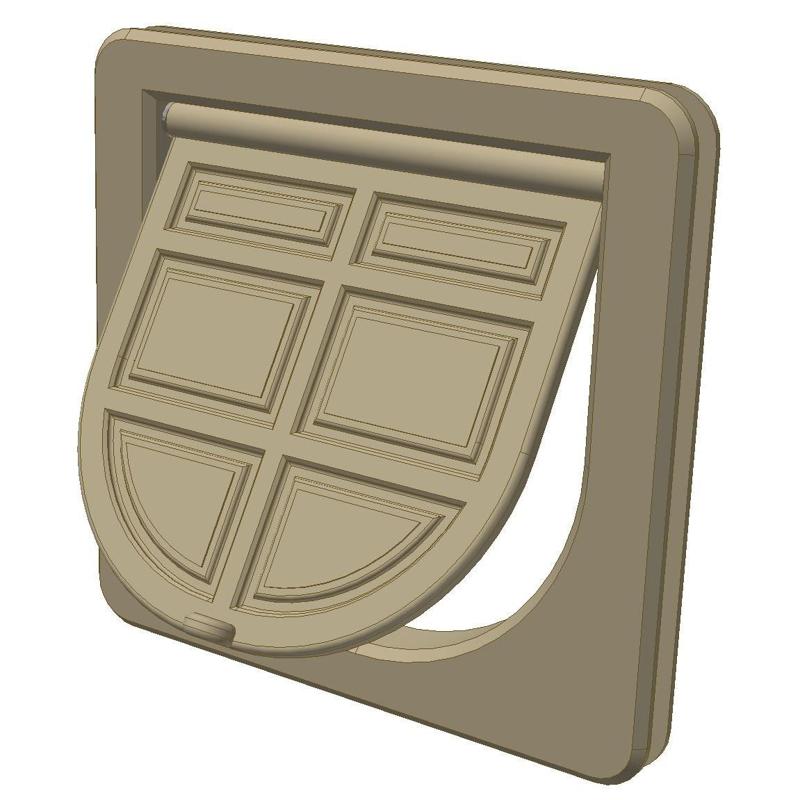 Pet Cat Door / Cat Flap with magnetic closing