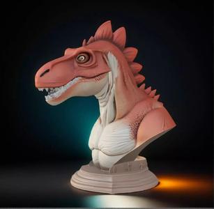 Kentrosaurus Head Bust 3DModelSTL Printable Prehistoric Sculpter
