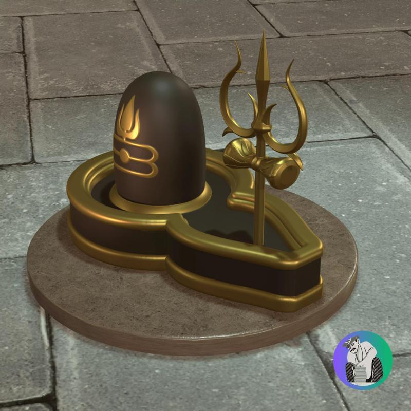 Lord Shiva Shivling Hindu God Idol Like Somnath Ji Trident  5 In