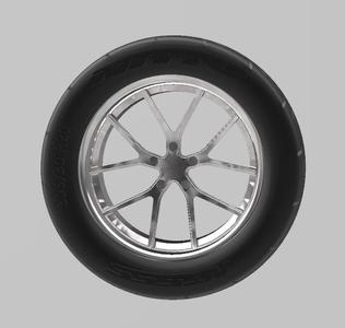 FERRADA FR2 20''X10'' AND 20X10,5'' WHEEL AND TIRE FOR 1/24 SCALE AUTO