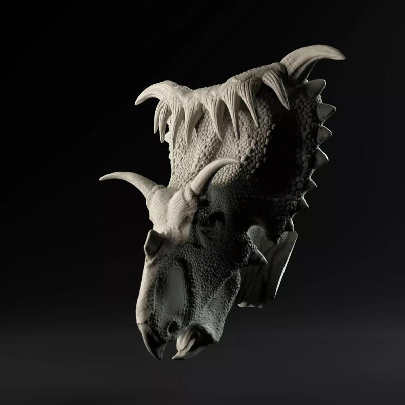 Kosmoceratops mount or head