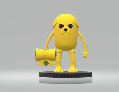 JAKE THE DOG CHARACTER TOY 3D PRINTABLE MODEL
