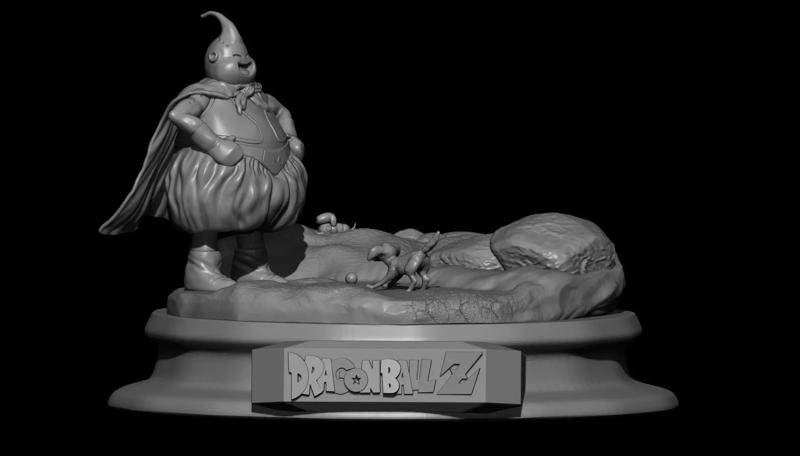 Majin Boo gordo Dragon Ball - Modelo de impresion 3D