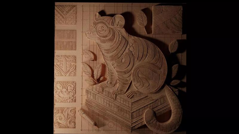 Kinkajou CNC 3d Print High Relief Sand Casting