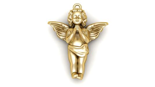 Baby Angel Pendant 3d printable Model
