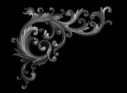 3d model of flowers and leaves