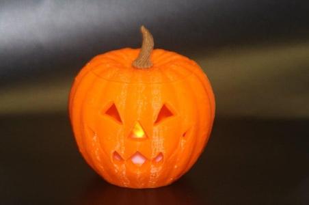 Jack-O-Lantern Pumpkin With Bottom Opening For LED Tea Light