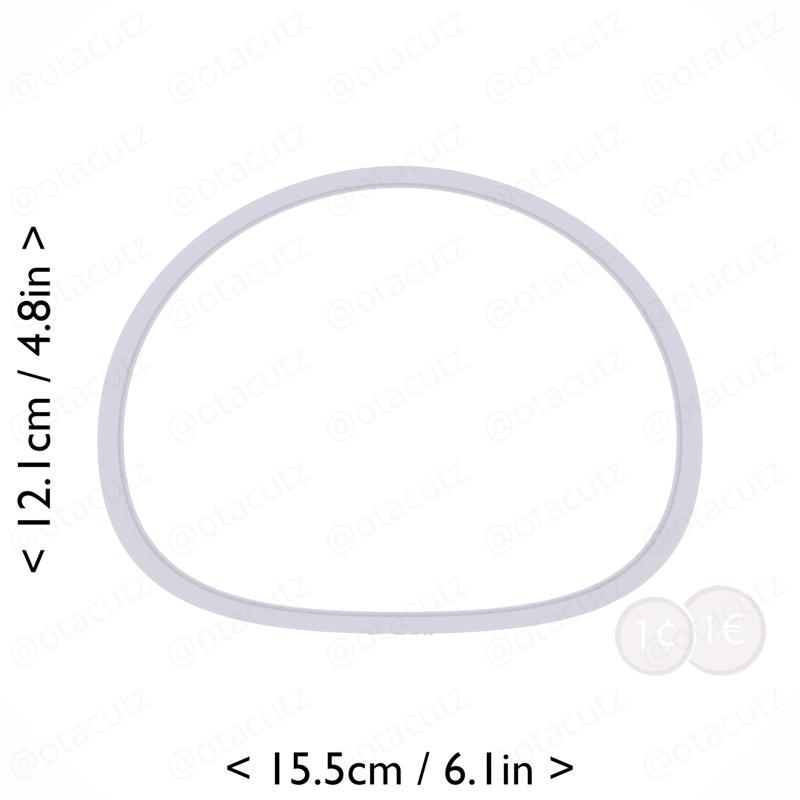 Mochi Cookie Cutter 5.75in / 14.6cm