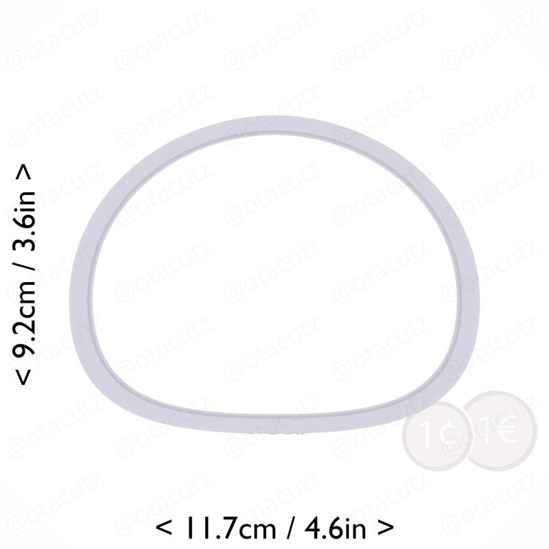 Mochi Cookie Cutter 4.25in / 10.8cm