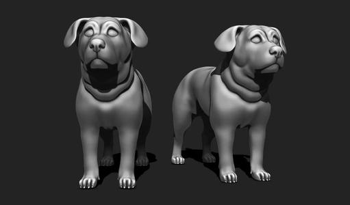 High-Quality Dog STL for 3D Printing - Detailed Ready to Print