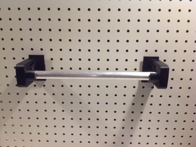 Pegboard Paper Towel Holder