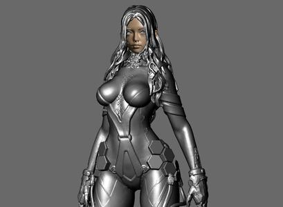 TACHY - STELLAR BLADE - KEYED AND CUT - HIGH DETAILED STL FOR 3D PRINTING