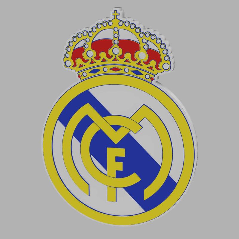 3D MULTICOLOR LOGO/SIGN - Real Madrid FC