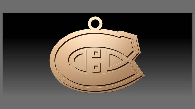NHL montreal canadiens keychain shield color printable