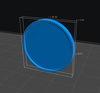 Blank Marker Token Round 20mm