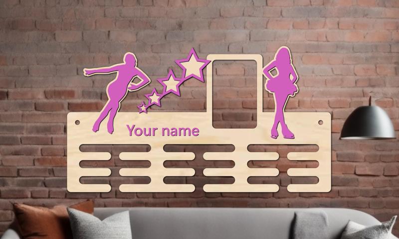 Figure Skating Medal Holder/Stand | Ver#1