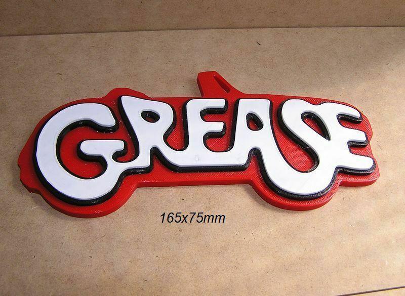 Grease, jhon, travolta, movie, poster, sign, logo, signboard, music, dance, vintage