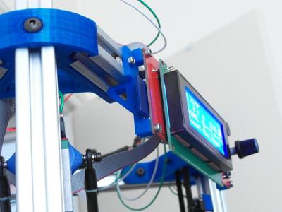 Smart LCD Controller Mount for Mini Kossel with 20mmx20mm extrusion frame