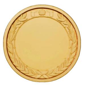 Blank Award Medal with Laurel Wreath