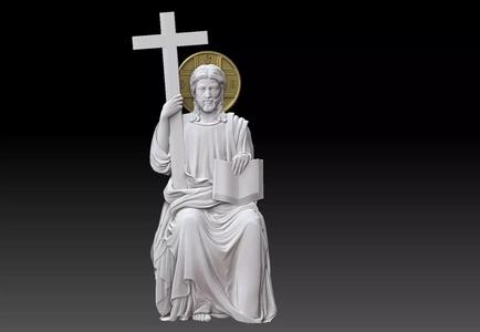 Jesus  Christ enthroned  cnc