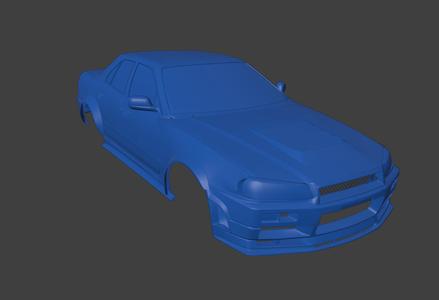 RC BODY R34 4 DOOR WIDEBODY