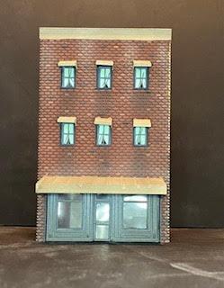 HO SCALE BRICK COMMERCIAL BUILDING "O'BRIAN HARDWARE"