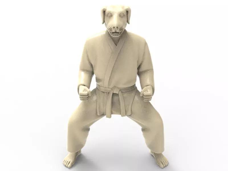 Dog Kiba Dachi Stance