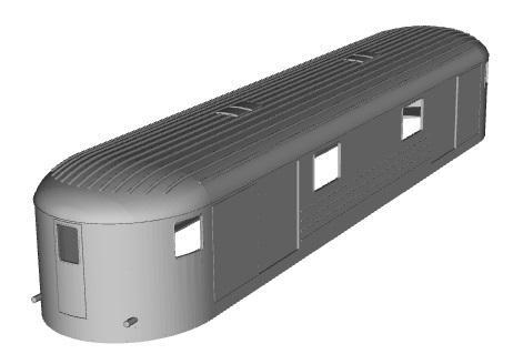 Finland VR railcar Dm7 Goods coach conversion  1/87 scale