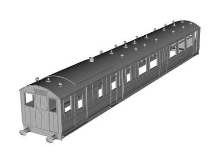 Midland Railway Steam Railmotor 2234 modified 1/87 scale