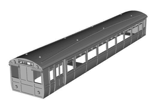 LNWR Siemens Driving Trailer coach(original) 1/32 scale