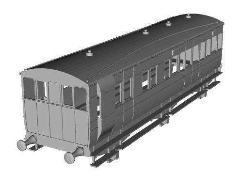 LYR 6 wheel coach diag 10b fruit truck conversion 1/76 scale