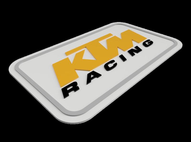 KTM Racing plate