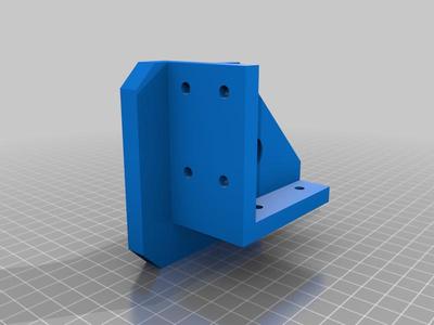 Simple bracket to connect two wooden shelfs.
