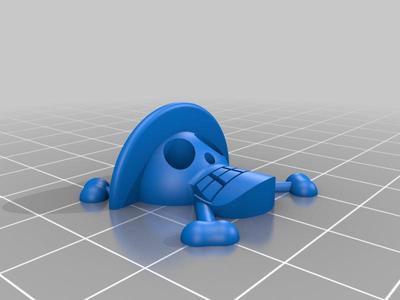 Strawheads pirate's Symbol 3D 