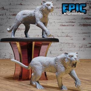 Tiger Set ‧ DnD Miniature ‧ Tabletop Miniatures ‧ Gaming Monster ‧ 3D Model ‧ RPG ‧ DnDminis ‧ STL FILE