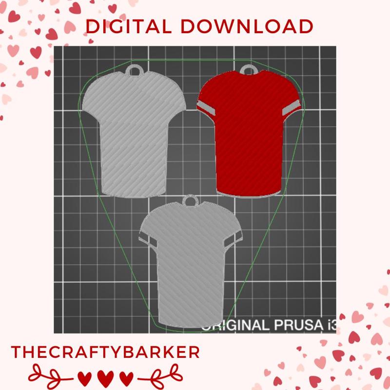 Football Jersey  Blank template / Blank football jersey / sports jersey / Football personalized decor / Magnet / keychain / Gift