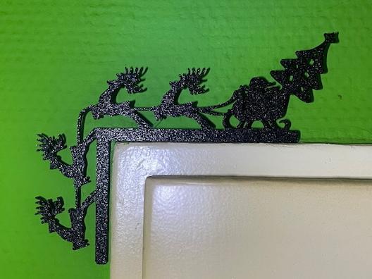Christmas Door frame - Door corner Wallart V13