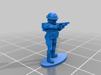 1-100 British 8th Army Infantry Standing
