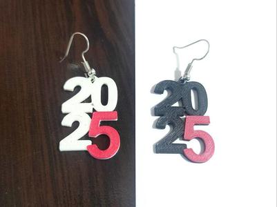 New Year 2025 Celebration Earrings