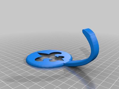 2 part saints hat hook